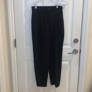 H&M STRAIGHT LEG BLACK TROUSER PANT SIZE 6